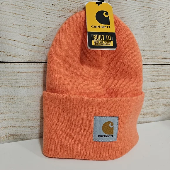 NWT Carhartt Knit Orange Beanie - Picture 2 of 6